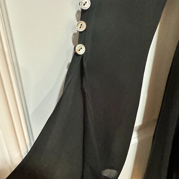 Vintage Mevisto Black Sheer Long Sleeve Dress, Size 8 - Picture 7 of 16